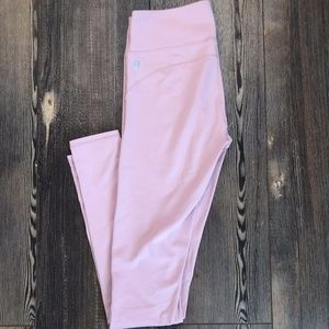 Fabletics light pink leggings size small long